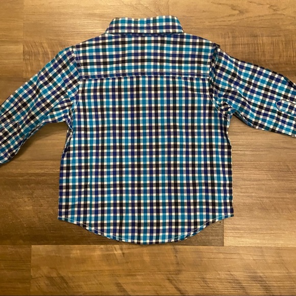 NWT Baby boys long sleeve plaid button up - Picture 10 of 10